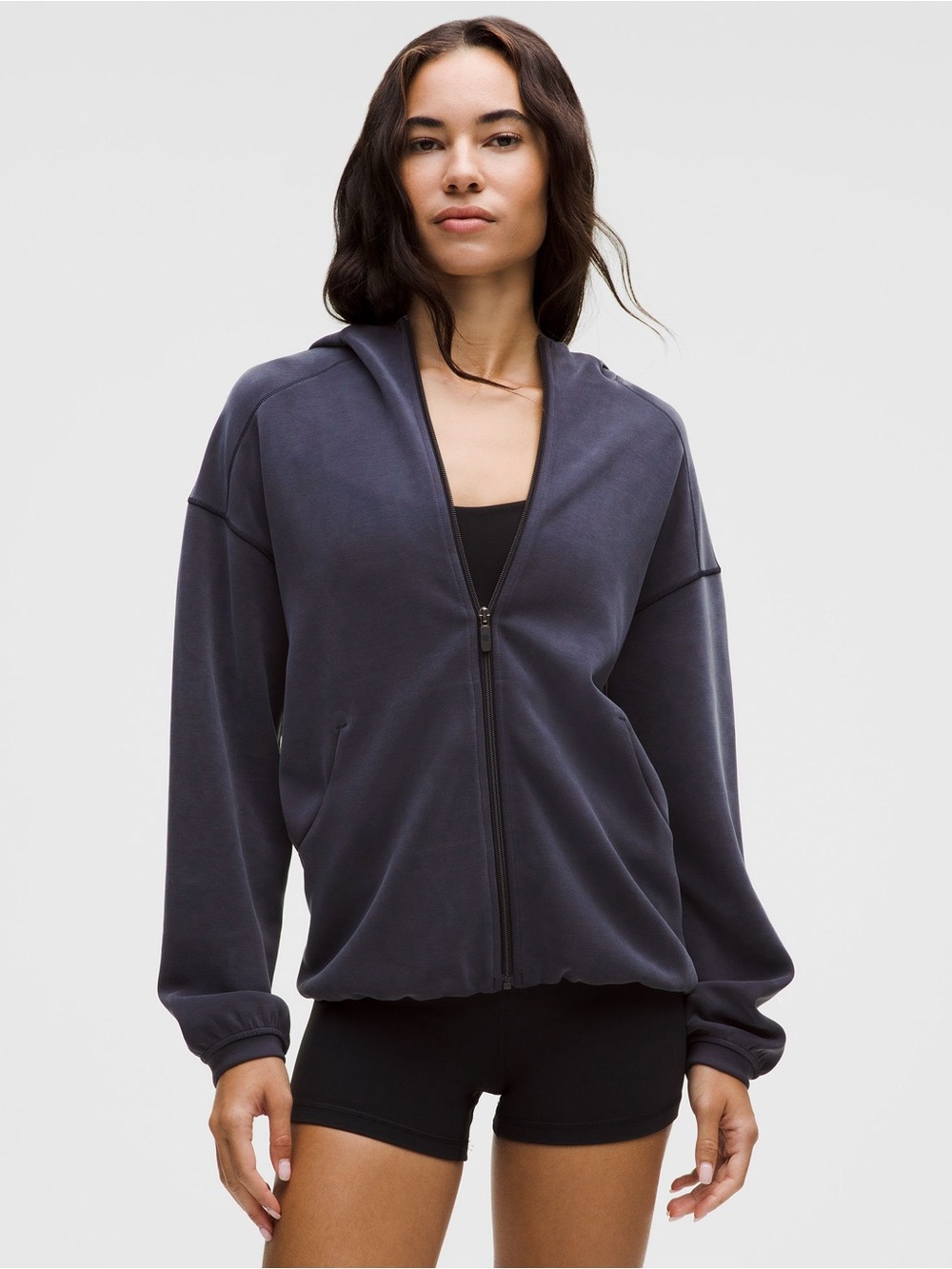 Lululemon softstreme full zip hoodie in nightmoth